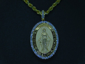 Mother Mary Frame with Diamonds