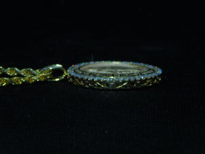 Mother Mary Frame with Diamonds