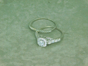 Diamond Engagement Ring With Matching Band