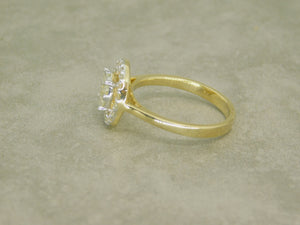 Ladies Diamond Cluster Ring
