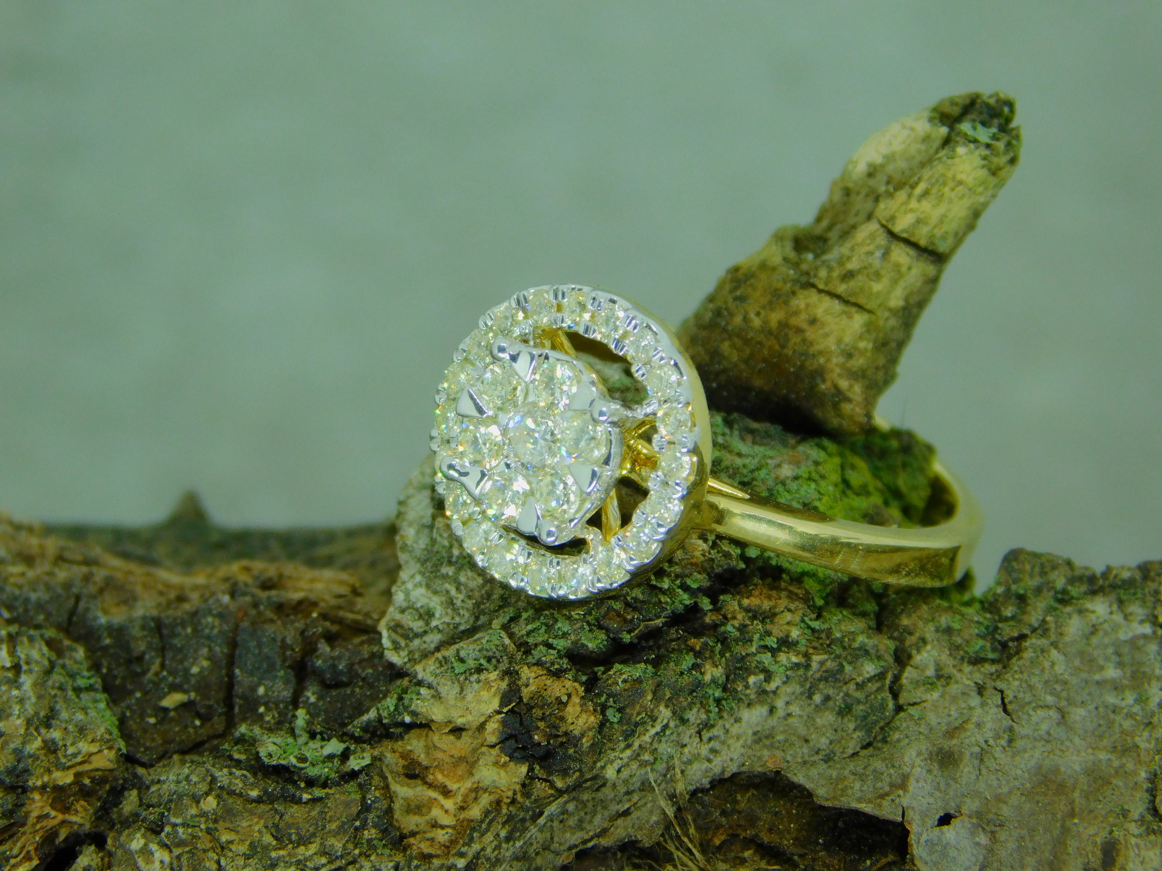 Ladies Diamond Cluster Ring