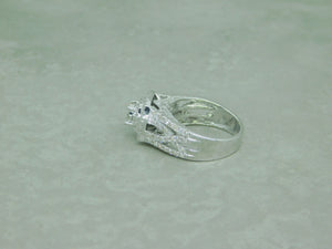 Diamond Ring With a Diamond Matching Band