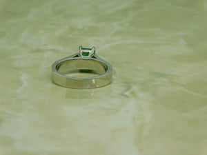 Emerald Ladies Engagement Ring
